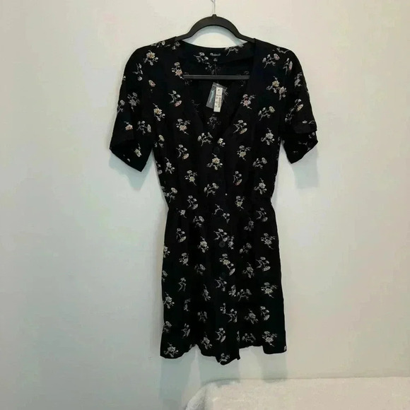 madewell Button-Front Day Romper in Daisies size Xs - Picture 1 of 10